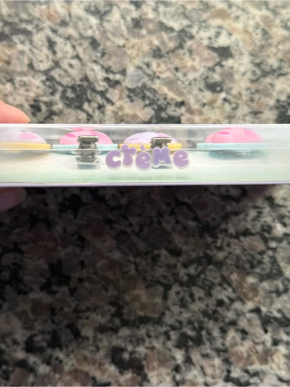 crème Beary Cute Kids Crease-Free Hair Clips - Pink & Lavender (Set of 4)